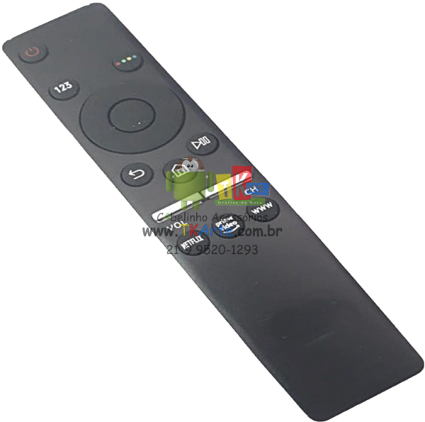 CONTROLE REMOTO TV SMART SAMSUNG 4K COM TECLAS NETFLIX PRIME VÍDEO LE-7714